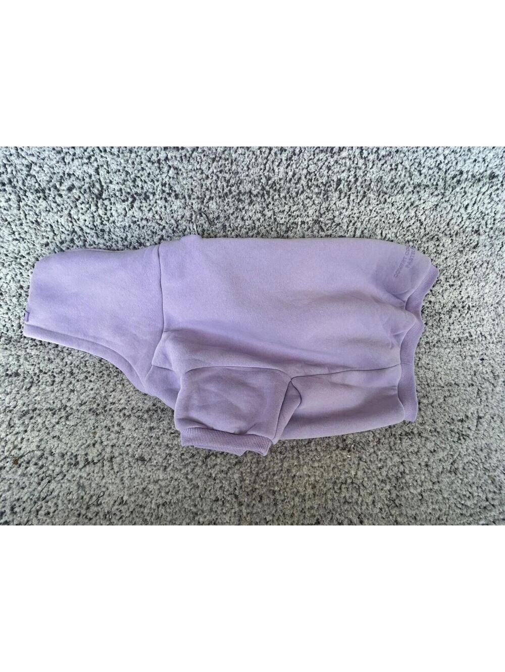 Comfrt Pastel Dog Hoodie 2XL Lavendar Pullover Pet Sweatshirt Cozy Soft